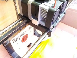 replicator - air fan distance spacer 3d printer parts 3d print model - Mito3D