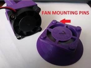 fan cover mounting pin 3d printer parts 40mm grill mount ctc prusa clone i3 pro b upgrade 3d print model - Mito3D