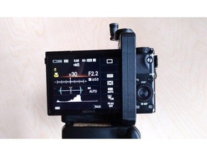 sony rx100 serbest & ortalama halka enstantane kamera deklanşör 3d print model - Mito3D