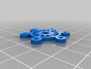 side changing snowflake 3d printing 3d print model - Mito3D