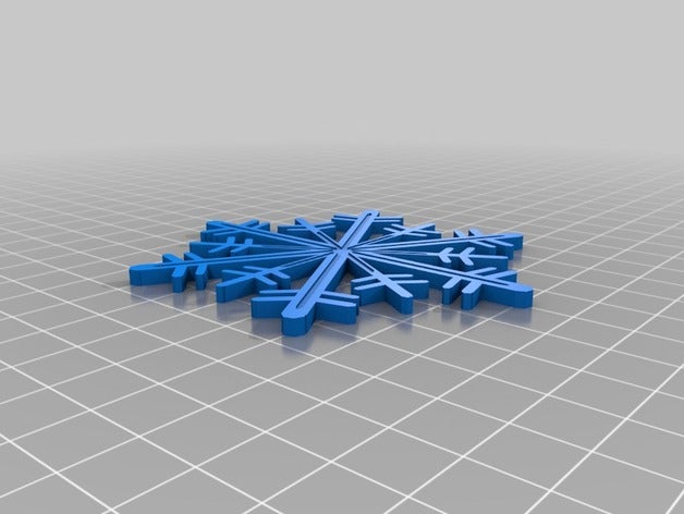 blockscad gunpowdergreen kartanesi w oluklar sanat blockscadsnowflake 3D print model - Mito3D