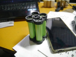 18650 case diy battery 3d print model - Mito3D