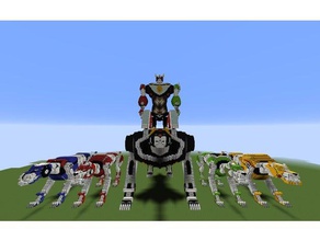 voltron leggendario difensore di minecraft modello robot bayard statua 3d print model - Mito3D