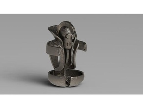 mohawk Skulpturen Kunst 3d print model - Mito3D