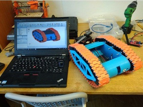 speed-tank - janka in der Robotik arduino Roboter rpi0w tank 3d print model - Mito3D
