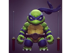 chibi mutant ninja turtles a arte 3d print model - Mito3D