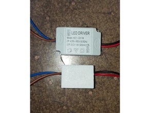 driver de led caixa eletrônica a diodo emissor luz fonte alimentação 3d print model - Mito3D