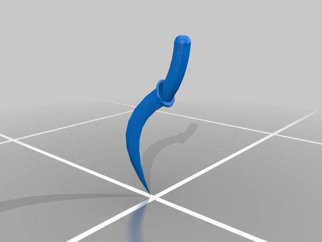 curvy pugnale il ricurvo 3D print model - Mito3D