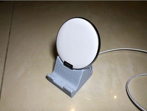 qi cargador inalámbrico soporte de smartphones iphone el teléfono móvil la cuna pie base carga smartphone 3d print model - Mito3D