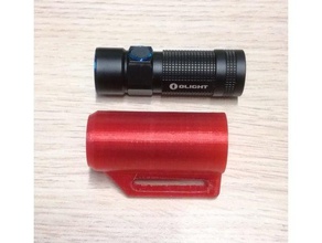 olight s1 s1r flaslight belt holster accessories holder flashlight 3d print model - Mito3D