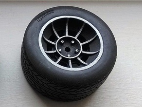 1 10 rc general lee vector style wheels r c vehicles dukes hazard hazzard car wheel 3d print model - Mito3D