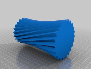 normal twisted vase art 3d print model - Mito3D
