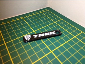 trek logo de porte-clés 3d print model - Mito3D