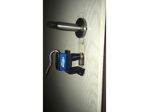 t rschloss doorlock app 3d printing blynk door esp8266 gadget home automation improvement key lock nodemcu servo mount smarthome 3d print model - Mito3D