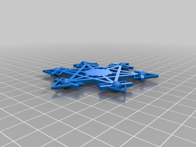 copo de nieve desafío art blockscadsnowflake leutenagger 3D print model - Mito3D