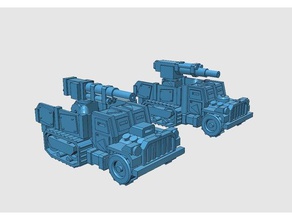 epic ork gunwagons 10 toy & game accessories 40k 3d print model - Mito3D
