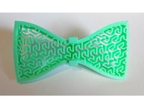 clip-on peano-gosper bowtie accessories bowties fashion mens wearables 3d print model - Mito3D