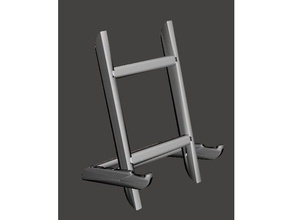 foldable tablet picture stand art 3d print model - Mito3D