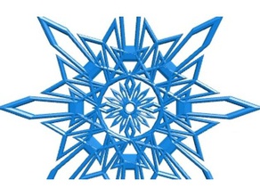 snowflakes pack 4 thing part1 3d printing blockscadsnowflake 3d print model - Mito3D