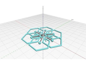 snowflake 3d printing 3d print model - Mito3D
