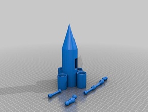adrian cohete A impressão 3d 3d print model - Mito3D