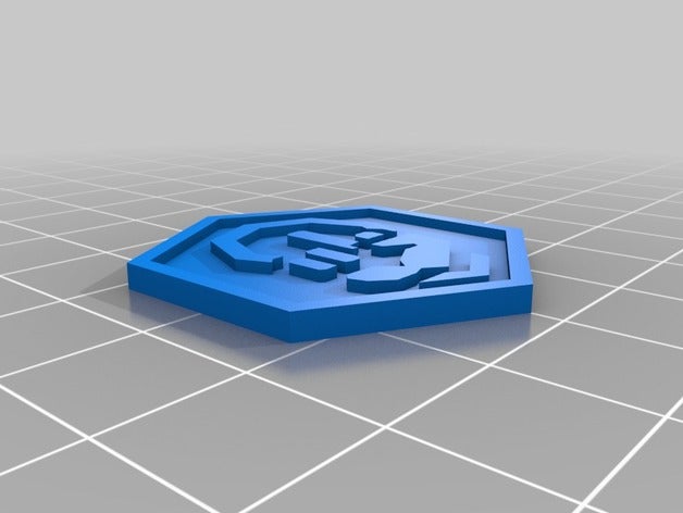 ltp hunter badge small 3d printing 3D print model - Mito3D