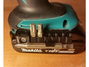 makita bit-holder one slot log bit tool holders & boxes bits drill holder 3d print model - Mito3D