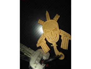 bope Schlüsselbund Schlüsselanhänger 3d-Schlüsselanhänger badass Schlüssel keychain Pistole Waffen 3d print model - Mito3D