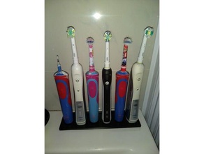 oral-b stand sei spazzolini da denti bagno spazzolino titolare 3d print model - Mito3D