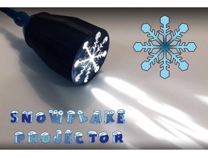 snowflake projector art blockscadsnowflake math snow 3d print model - Mito3D