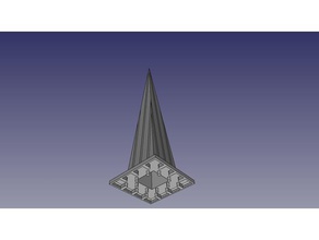 tejado aguja de 3x3 v 2 juguetes construcción exin castillos 3d print model - Mito3D