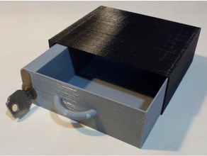 serrure de tiroir les conteneurs le conteneur coffre-fort 3d print model - Mito3D