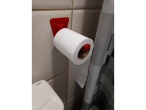 toilet paper holder 3d printer filament spool - voron style bathroom 3d print model - Mito3D