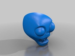 plants vs zombies head 3d printing 3d print model - Mito3D