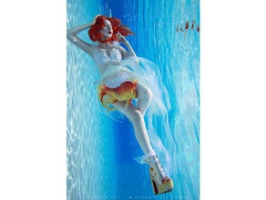 trident corona il costume la moda i pesci rossi mermaid indossabile 3d print model - Mito3D