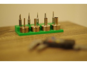 soldering tip nozzle holder electronics heat gun rework smd solder iron stand station 3d print model - Mito3D