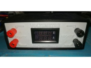 cuadro de dc voltímetro-amperímetro chino kit 100v 50a la electrónica amperímetro amperemetre bidouille boitier carcasa electronique voltemetre voltímetro 3d print model - Mito3D