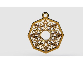 pendant2 bijoux art mathématiques les de motivation pendentif 3d print model - Mito3D