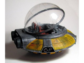 flying saucer vehicles alien science fiction scifi spaceship ufo 3d print model - Mito3D