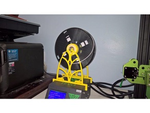 zero resistance spool holder 3d printer accessories filament tevo tornado 3d print model - Mito3D