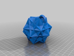 blockscad kar tanesi süsü matematik sanatı blockscadsnowflake 3d print model - Mito3D