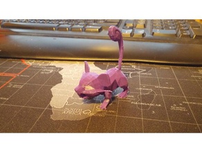 rattata animaux low-poly low poly animal pokemon chiffres 3d print model - Mito3D