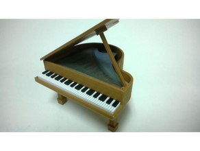 piano 2 Dekor grand Klavier - Spielzeug 3d print model - Mito3D