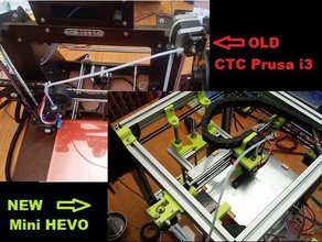 la cct prusa i3 pro b mise à niveau --&gt mini hypercube évolution hevo Les imprimantes 3d des mises de l'évolution 3d print model - Mito3D