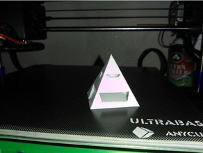 Pyramide design interaktive Kunst Brücke testen torture test 3d print model - Mito3D