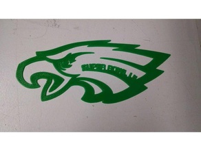philly bird bowl 52 signage decor cheesesteak eagles football nfl philadelphia sign superbowl 3d print model - Mito3D