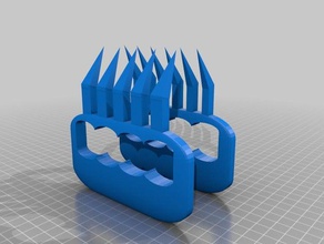 pata de oso carne manipulador comida & bebida 3d print model - Mito3D
