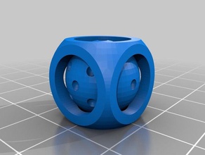 sphere die dice 16mm circle cube d6 3d print model - Mito3D