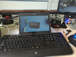 keyboard phone tablet stand office k520 logitech phonestand 3d print model - Mito3D
