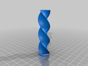 uzun spiral vazo 3d baskı 3d print model - Mito3D